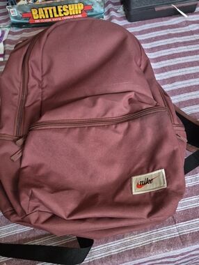 Nike Men's Backpack in Burgundy Red